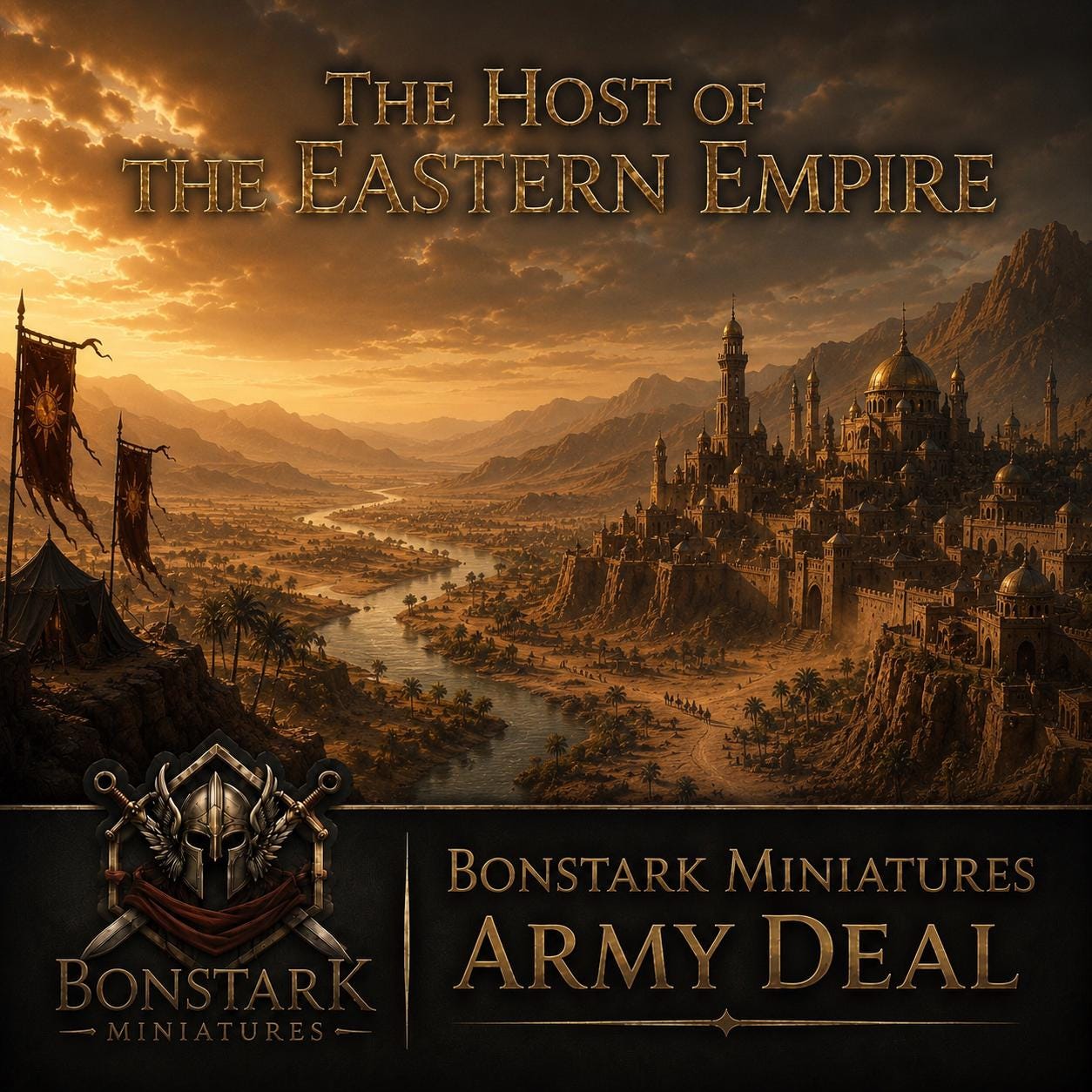 Eastern Empire Army Warband Set | 28mm Fantasy Wargaming Miniatures | Full Army Bundle | RPG & Tabletop Proxy Models | Evil Forces