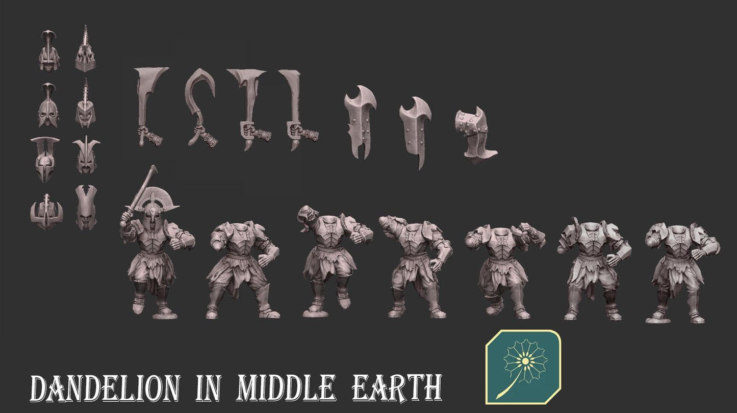 Legion of the White Orc Army Set | 28mm Fantasy Wargaming Miniatures | Full Army Bundle | RPG & Tabletop Proxy Models | Gundabad | Azog