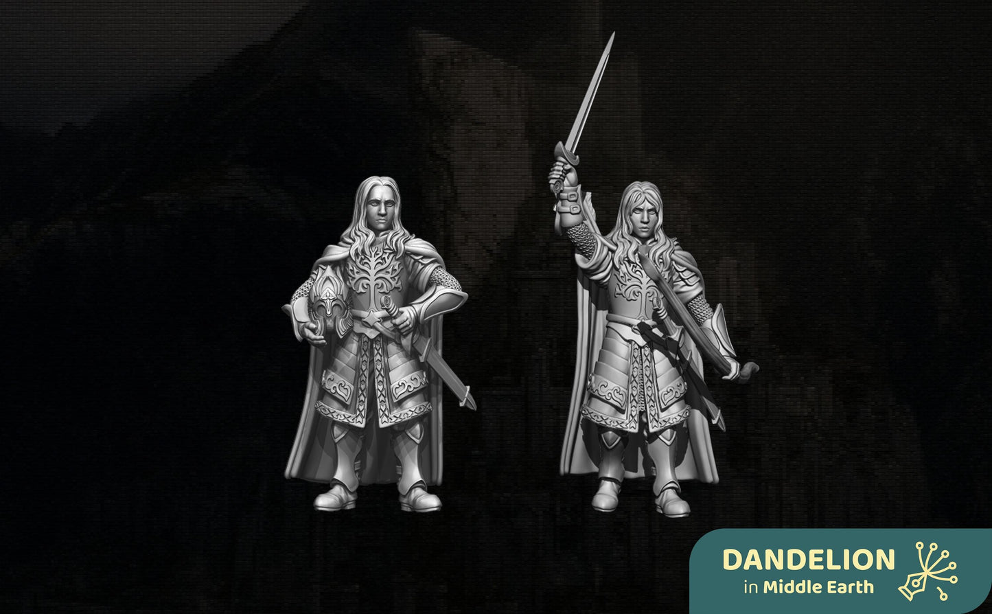 Court of the Fountain Army Warband Set | 28mm Fantasy Wargaming Miniatures | Full Army Bundle | RPG & Tabletop Proxy Models | MESBG | Gondor